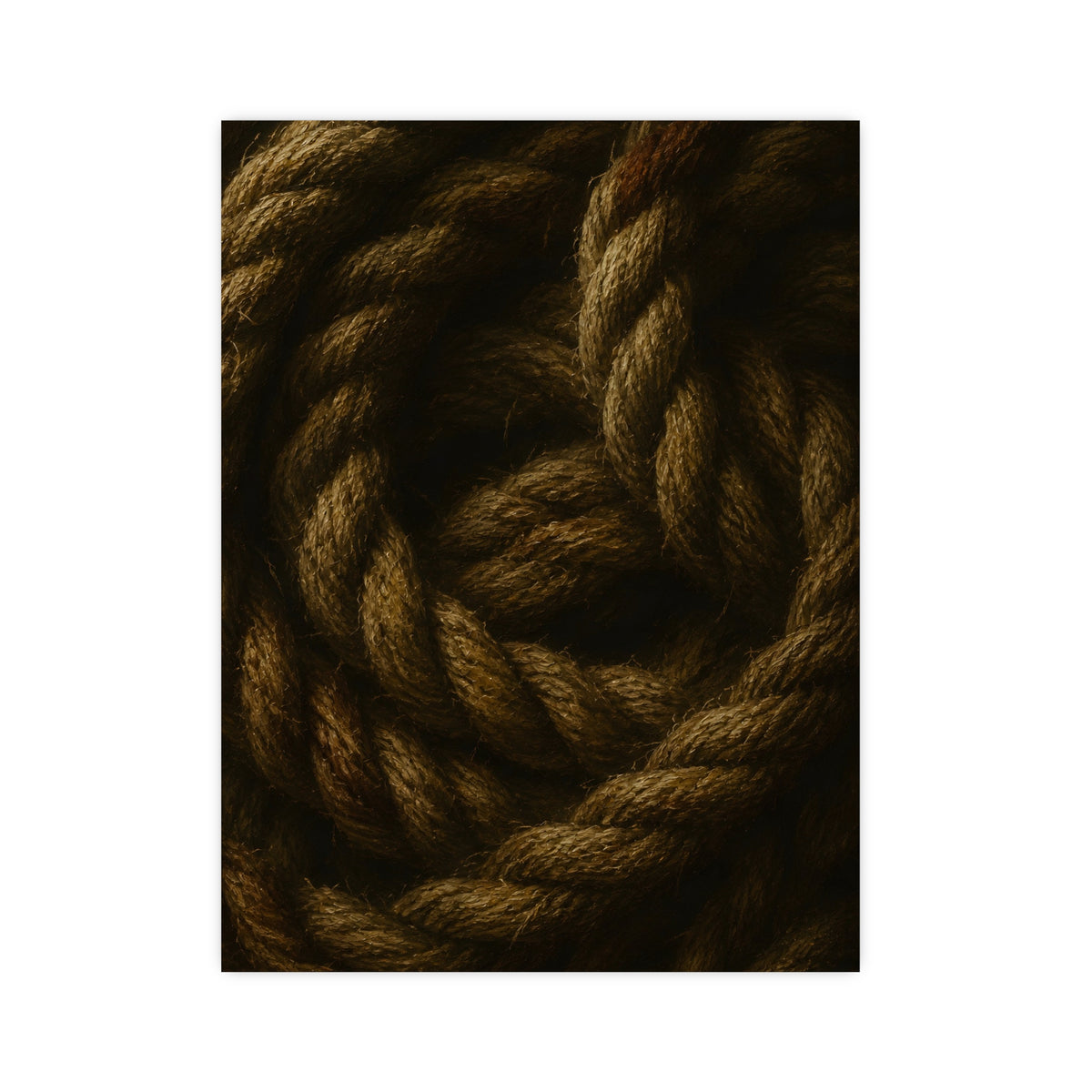 Coil of Rope — coil of rope, 12x16 in print