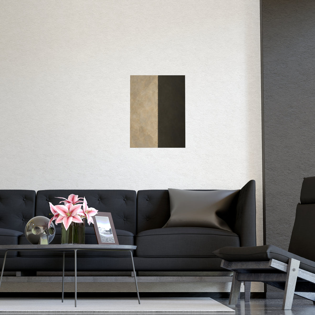 The Outside Corner — the outside corner, shown framed on a wall