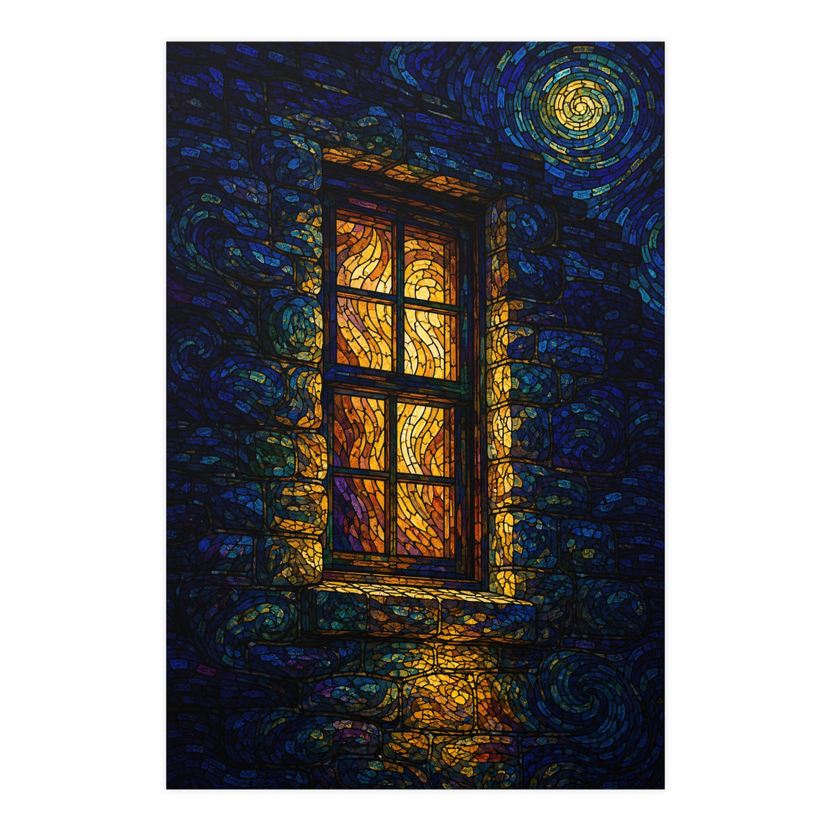 One Lit Window — one lit window, 24x36 in print