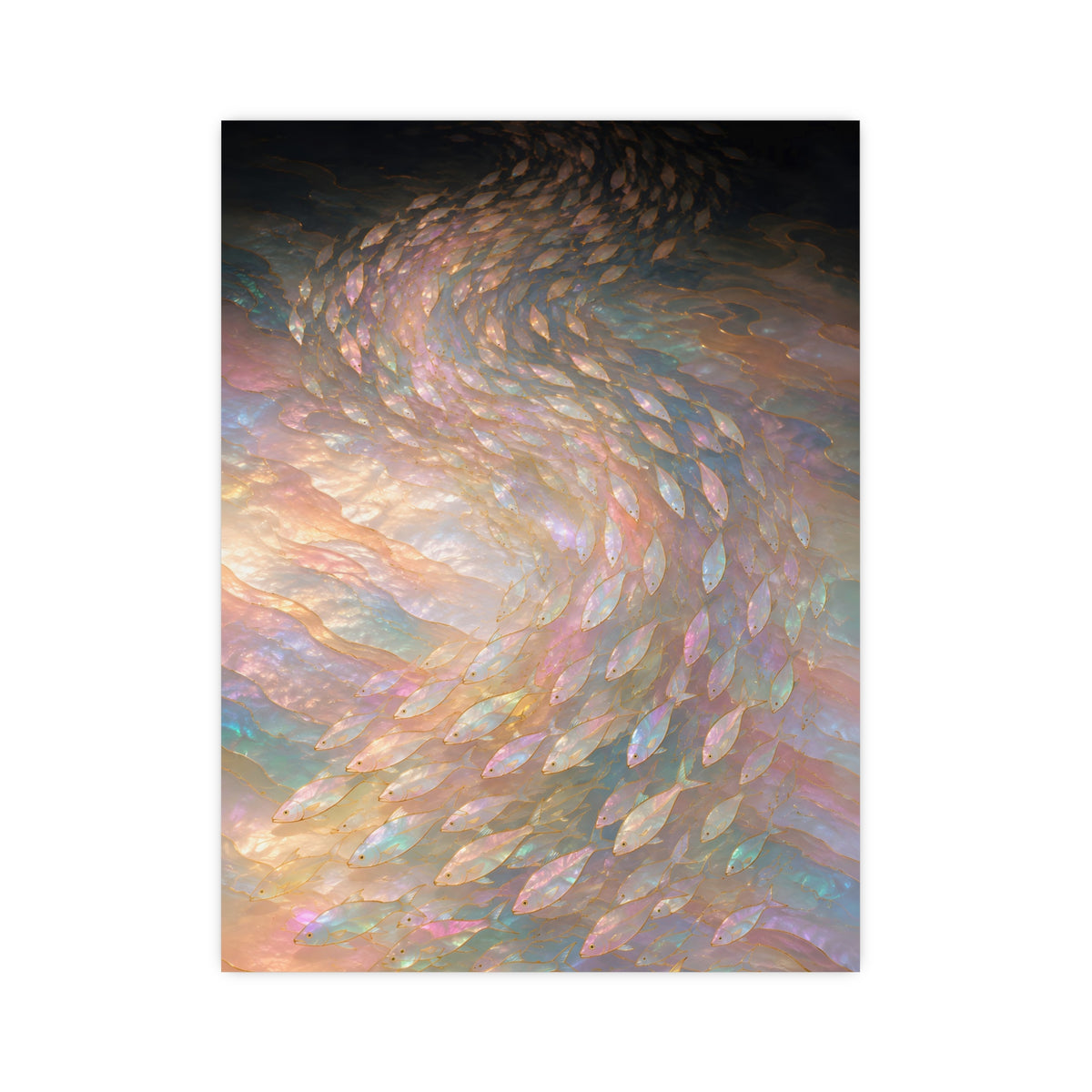 A Shoal, Turning — a shoal, turning, 12x16 in print