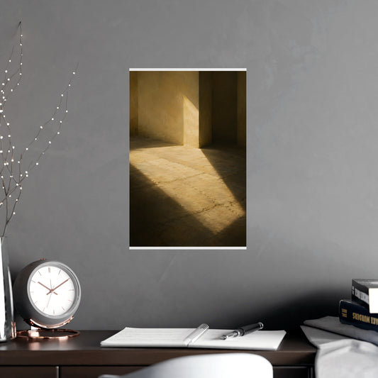 A Shaft of Light — a shaft of light, shown framed on a wall