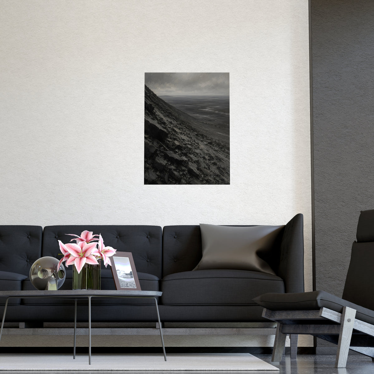 Scree Slope — scree slope, shown framed on a wall