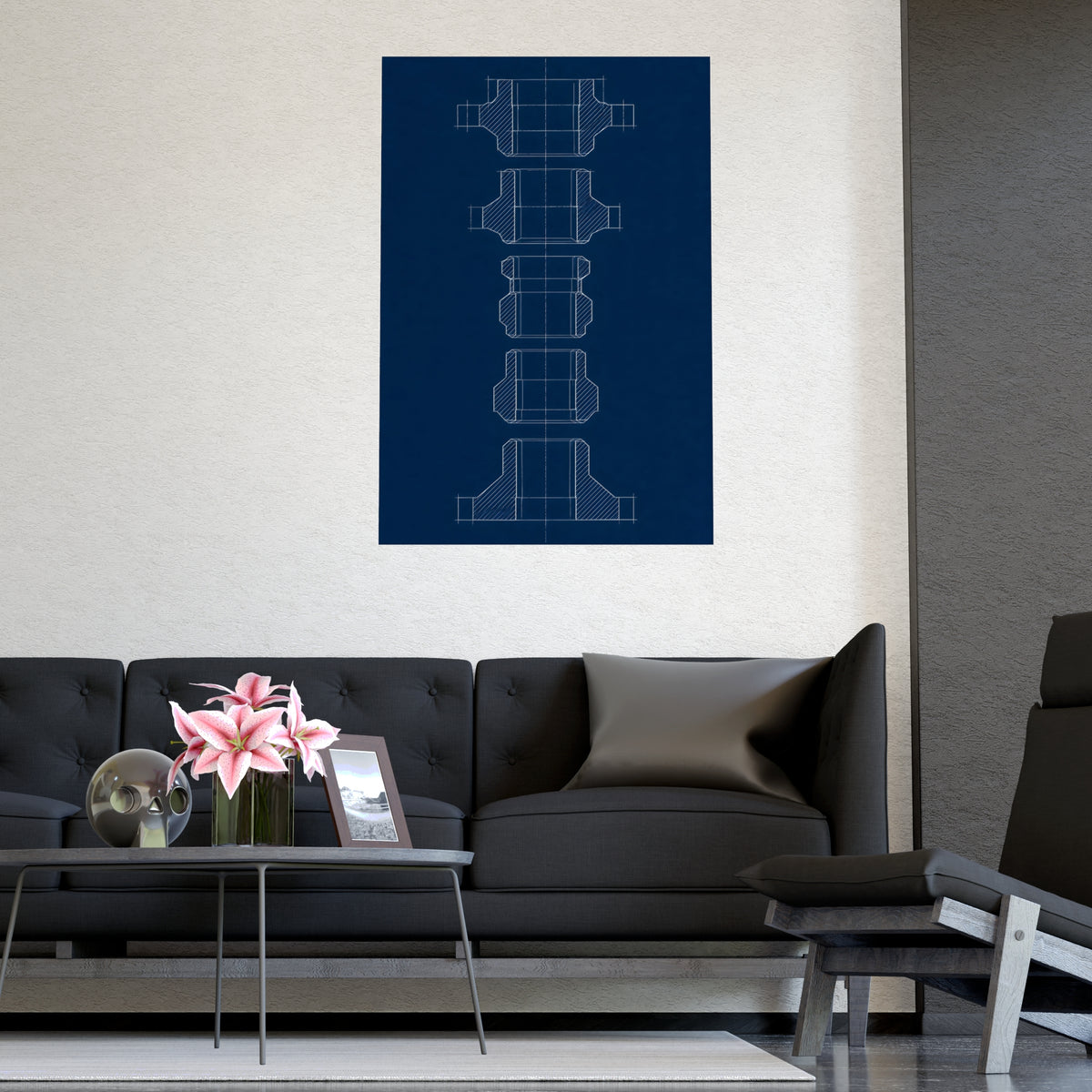 Cut at Every Station — cut at every station, shown framed on a wall