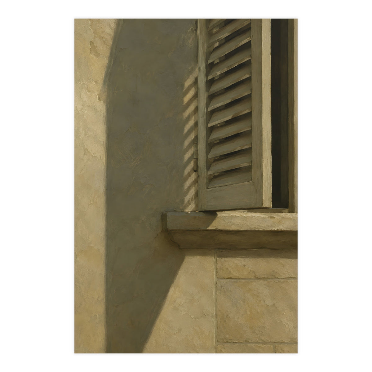 Shutters, Half Closed — shutters, half closed, 24x36 in print