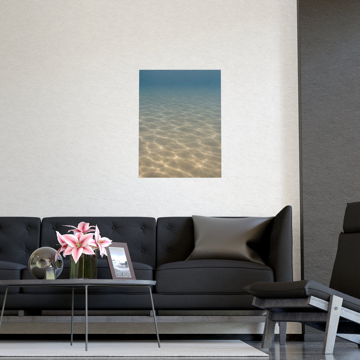 Light on the Bottom — light on the bottom, shown framed on a wall