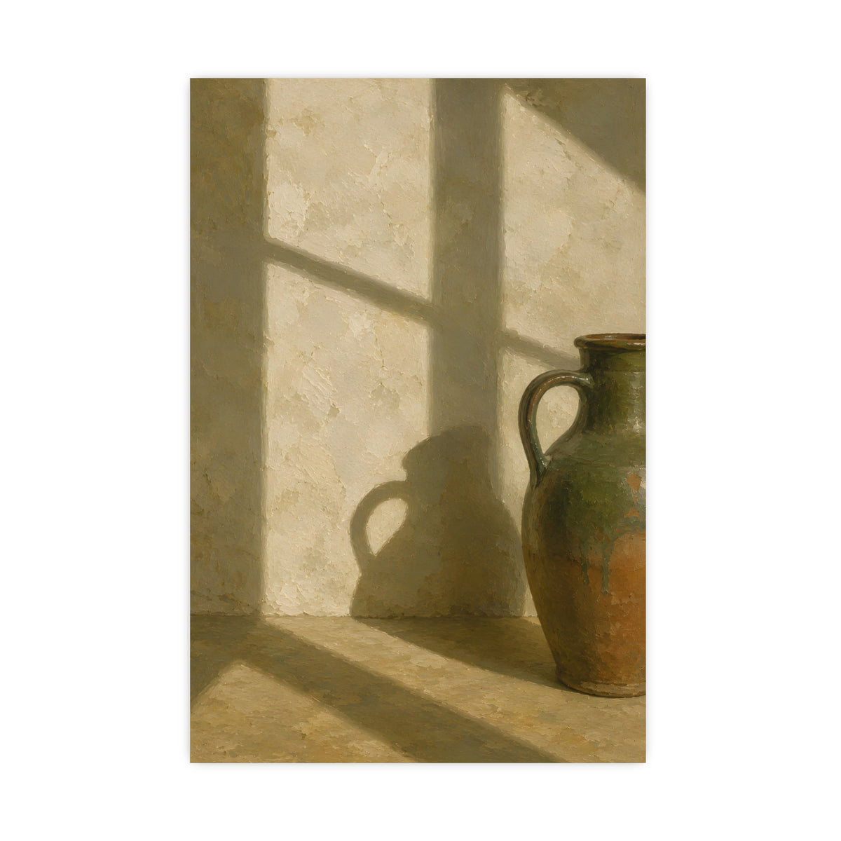 A Long Shadow on Plaster — a long shadow on plaster, 20x30 in print