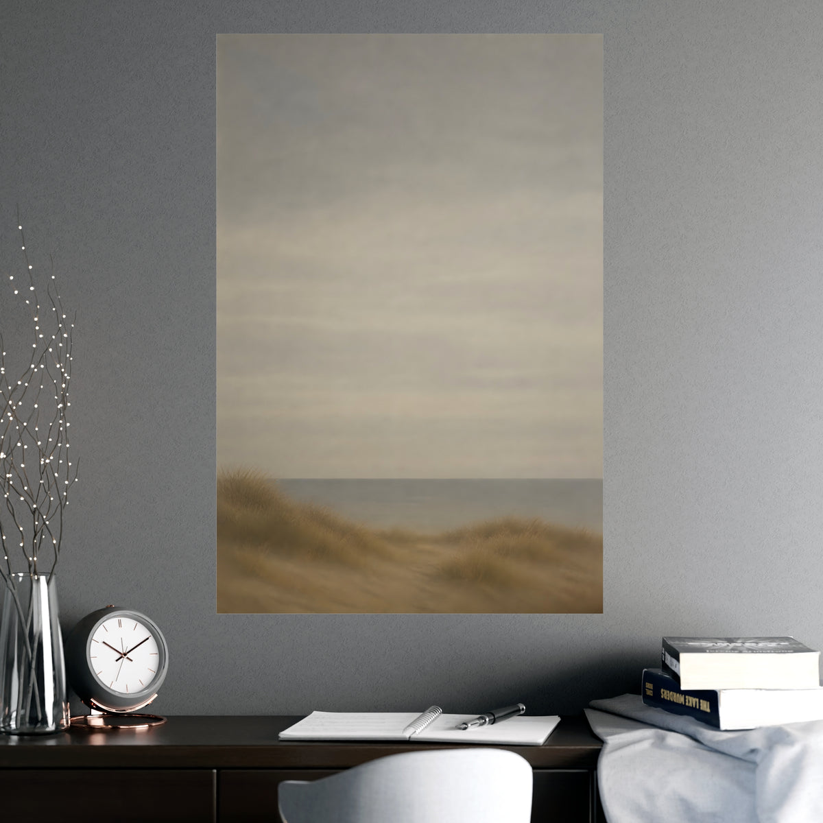 Low Dunes — low dunes, shown framed on a wall