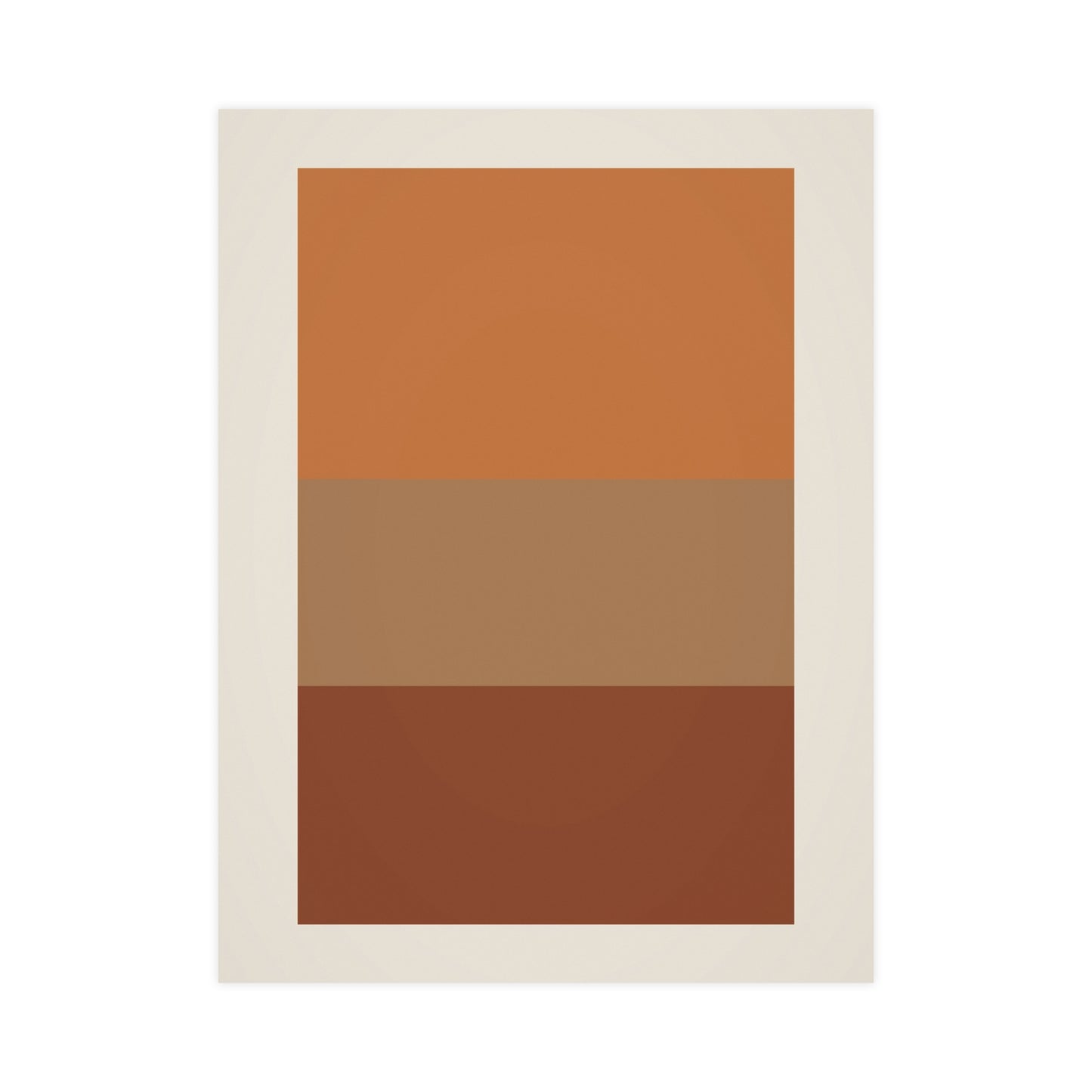 Warm Earth Blocks Boho Wall Art | Living Room Print