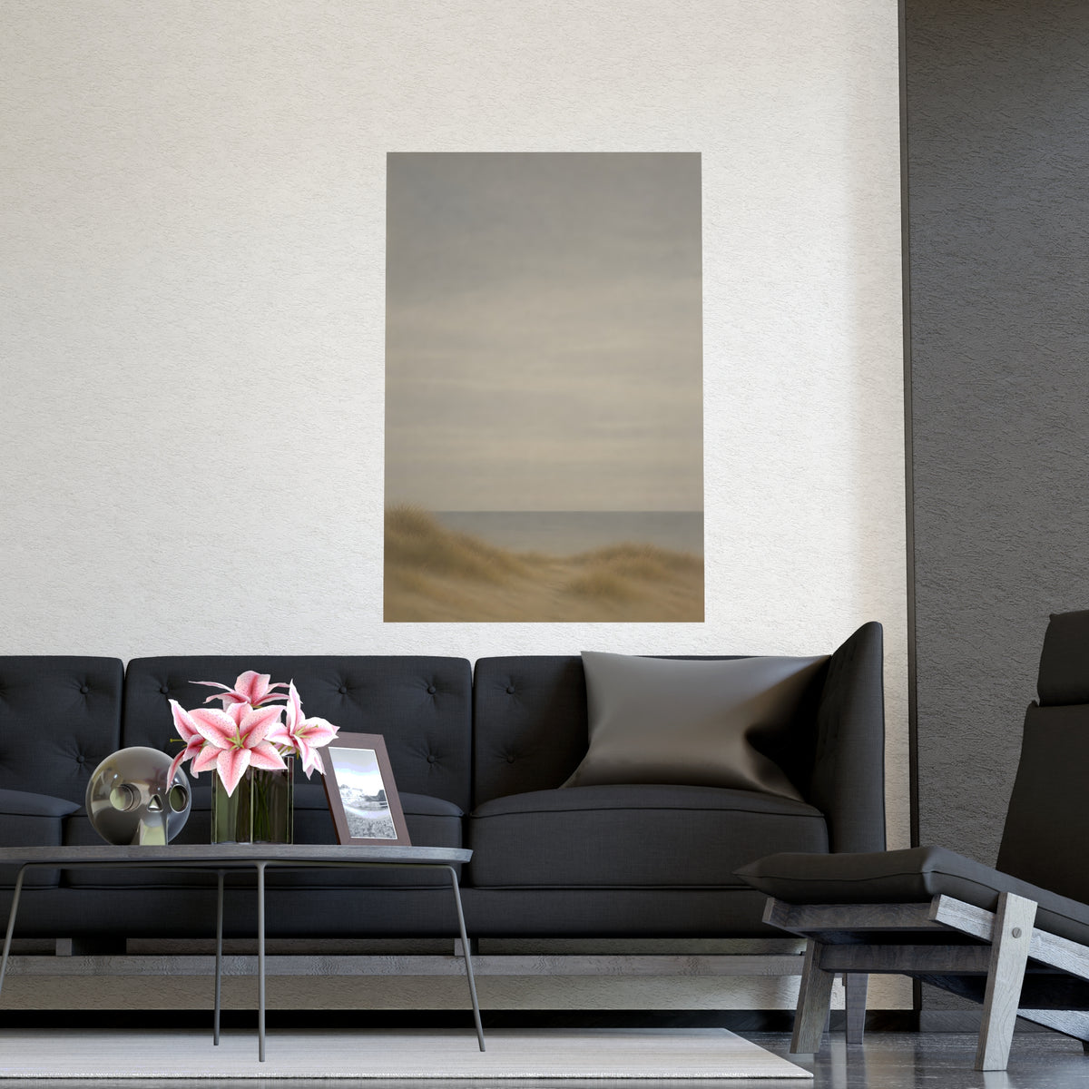 Low Dunes — low dunes, shown framed on a wall
