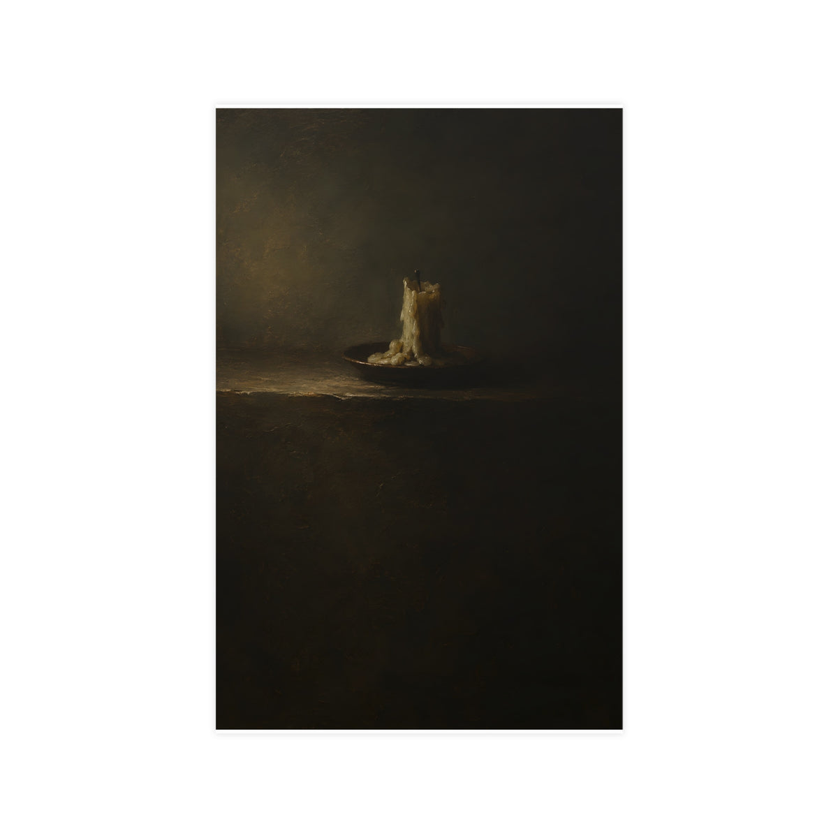 One Candle, Burnt Down — one candle, burnt down, 11x17 in print