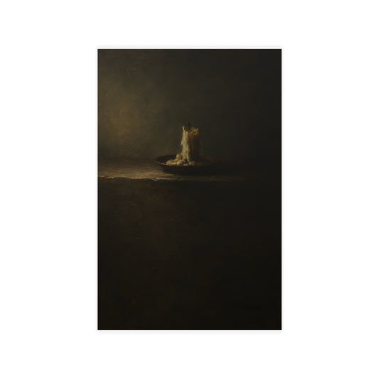 One Candle, Burnt Down — one candle, burnt down, 11x17 in print