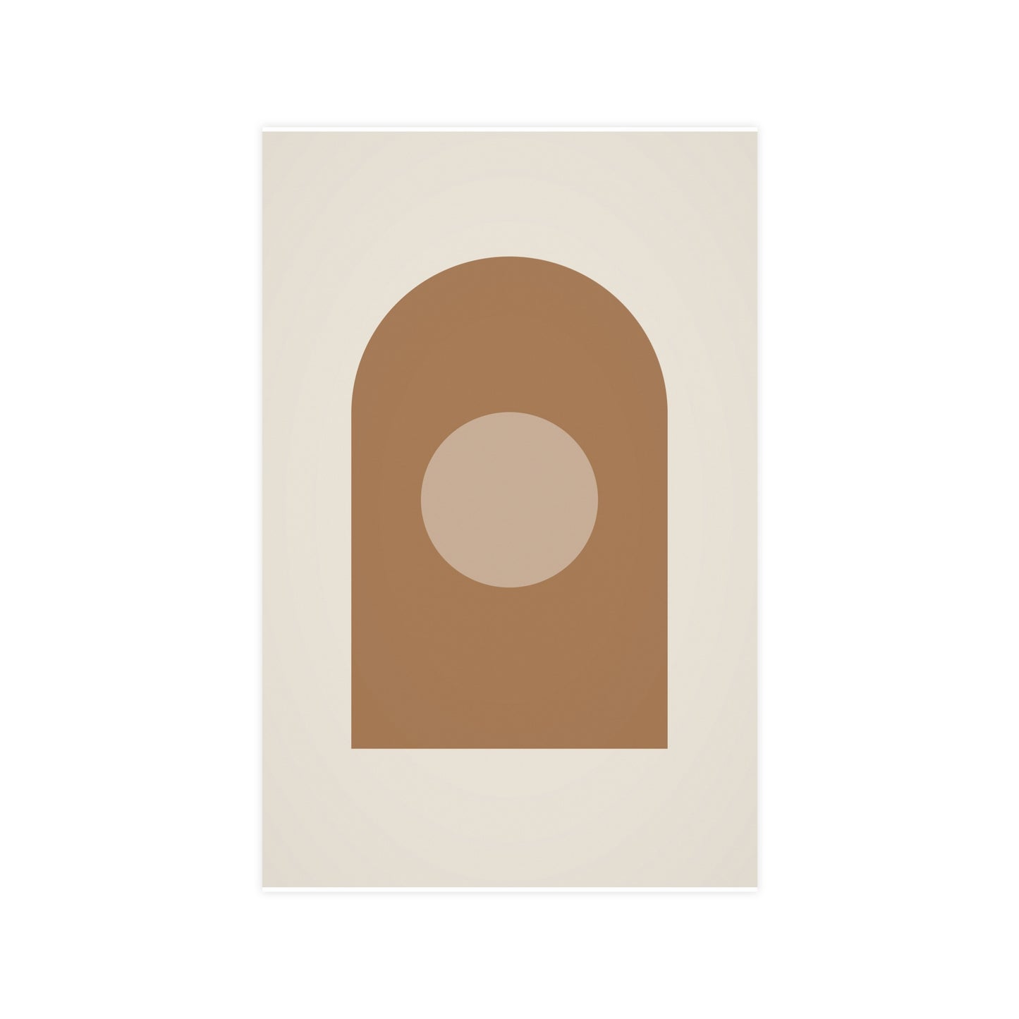 Warm Earth Arch Boho Wall Art | Living Room Print