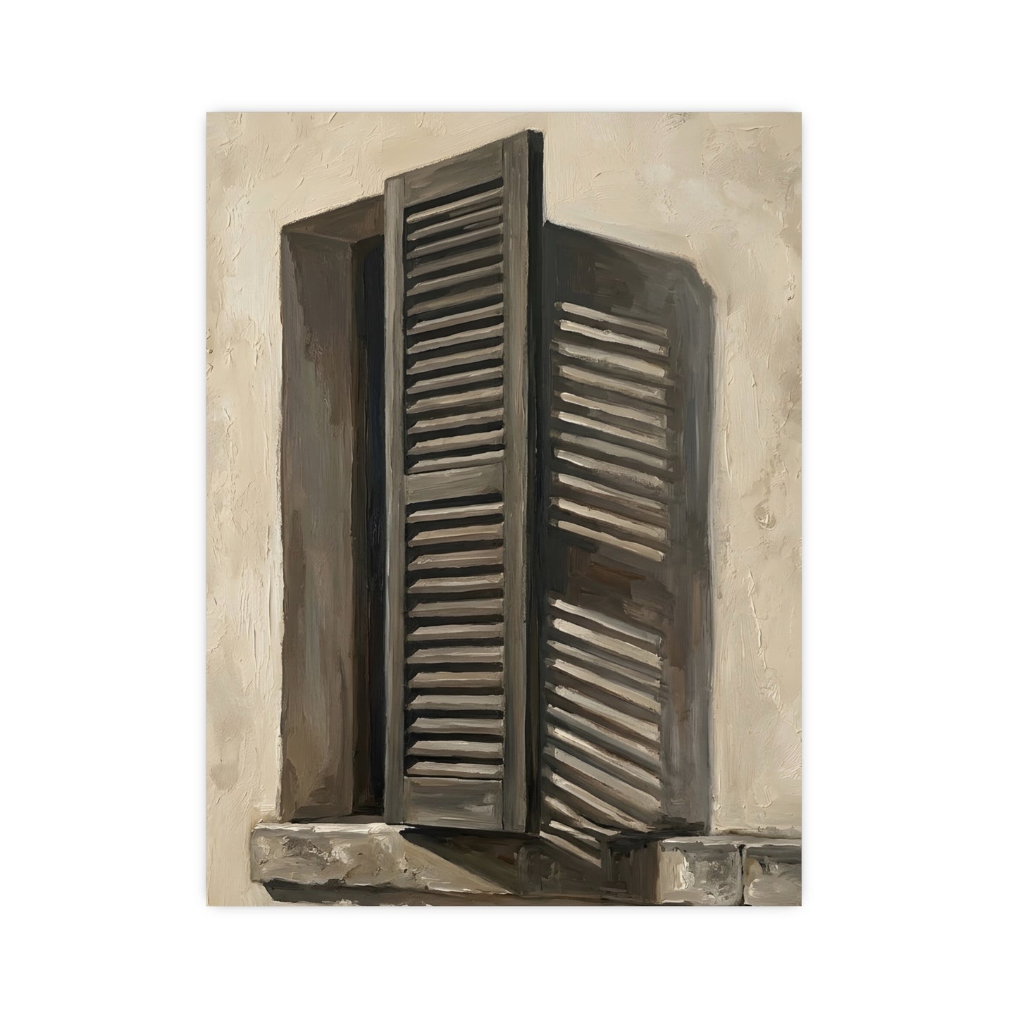 Shutters, Half Closed — shutters, half closed, 16x24 in print