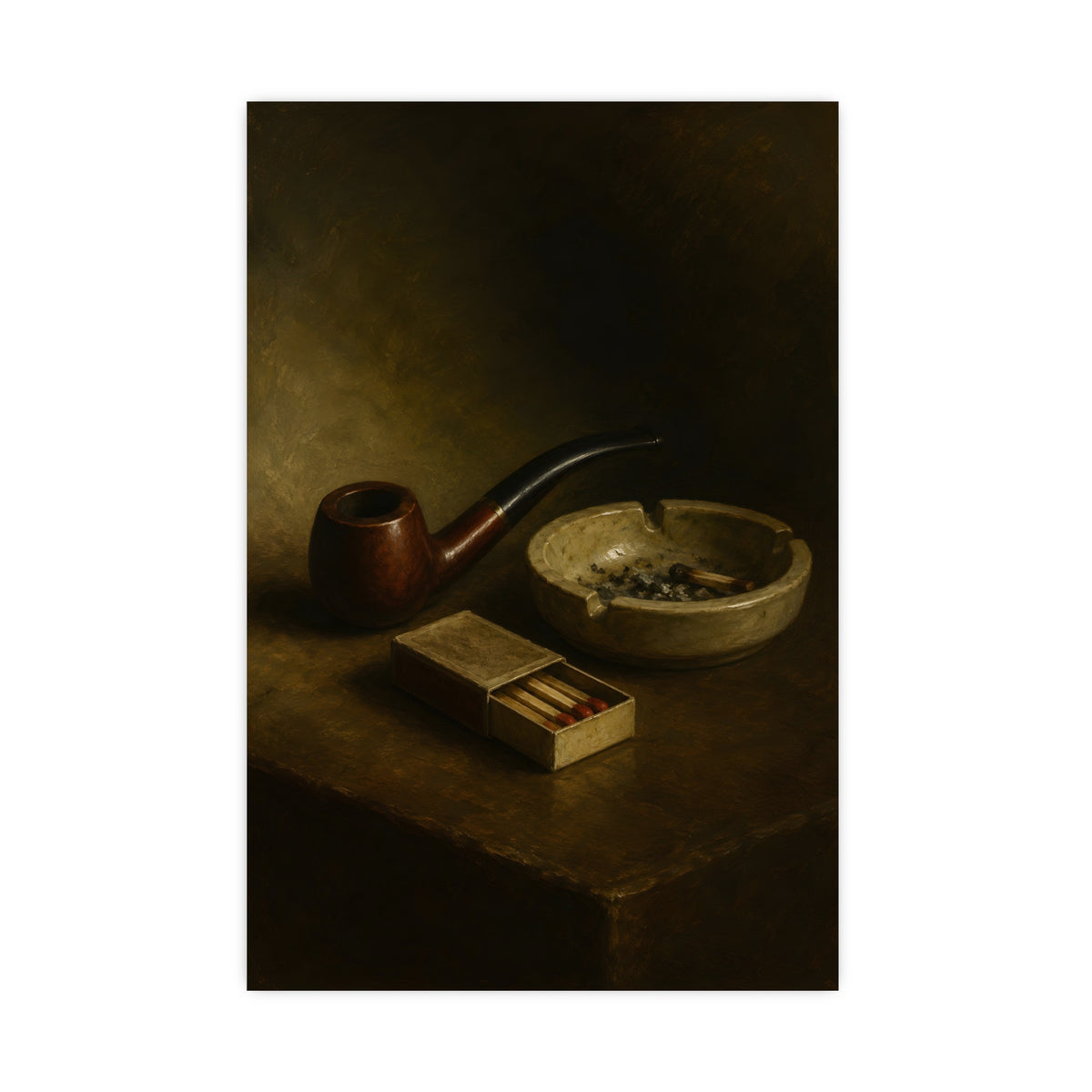 Pipe and Matches — pipe and matches, 20x30 in print