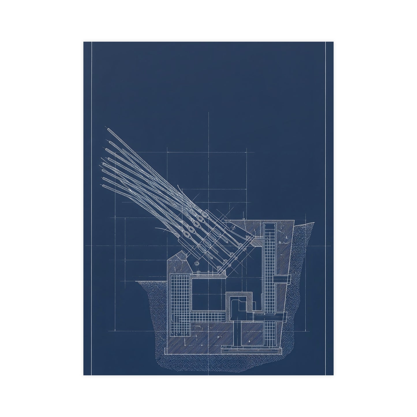 Cable Anchorage — cable anchorage, 12x18 in print