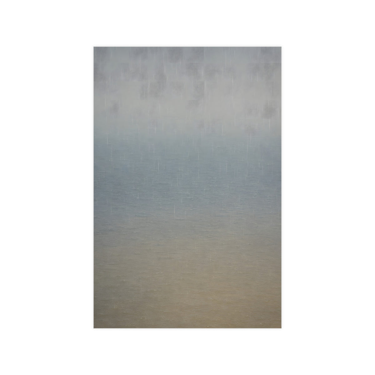 Rain at Sea — rain at sea, 12x18 in print