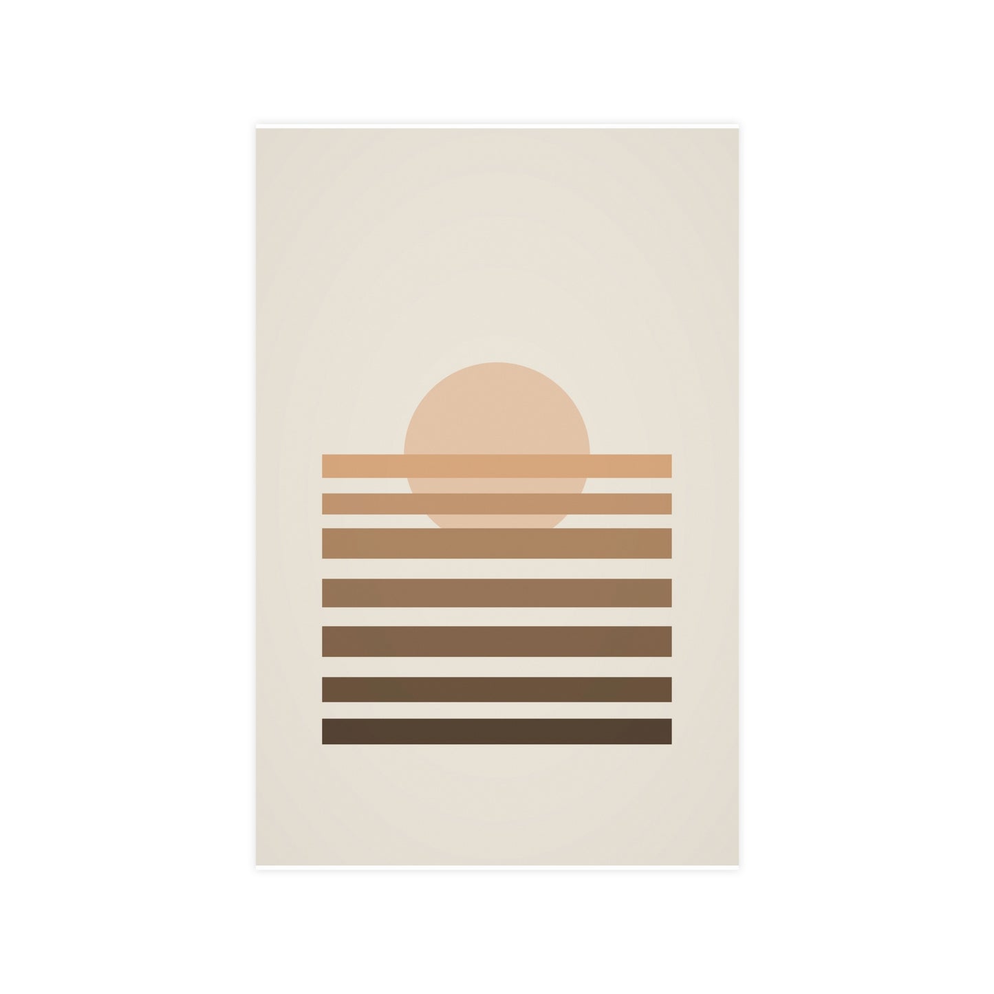 Warm Earth Sunset Boho Wall Art | Living Room Print