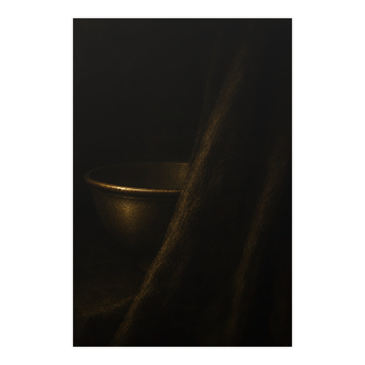 Behind the Drape — behind the drape, 24x36 in print