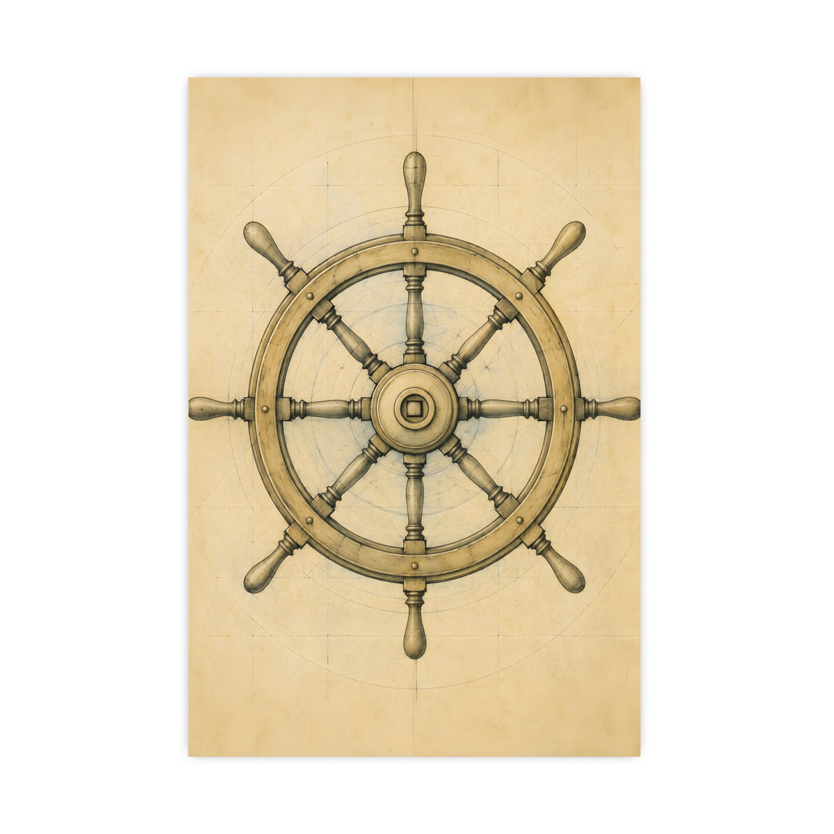 Ship's Wheel — ship's wheel, 20x30 in print