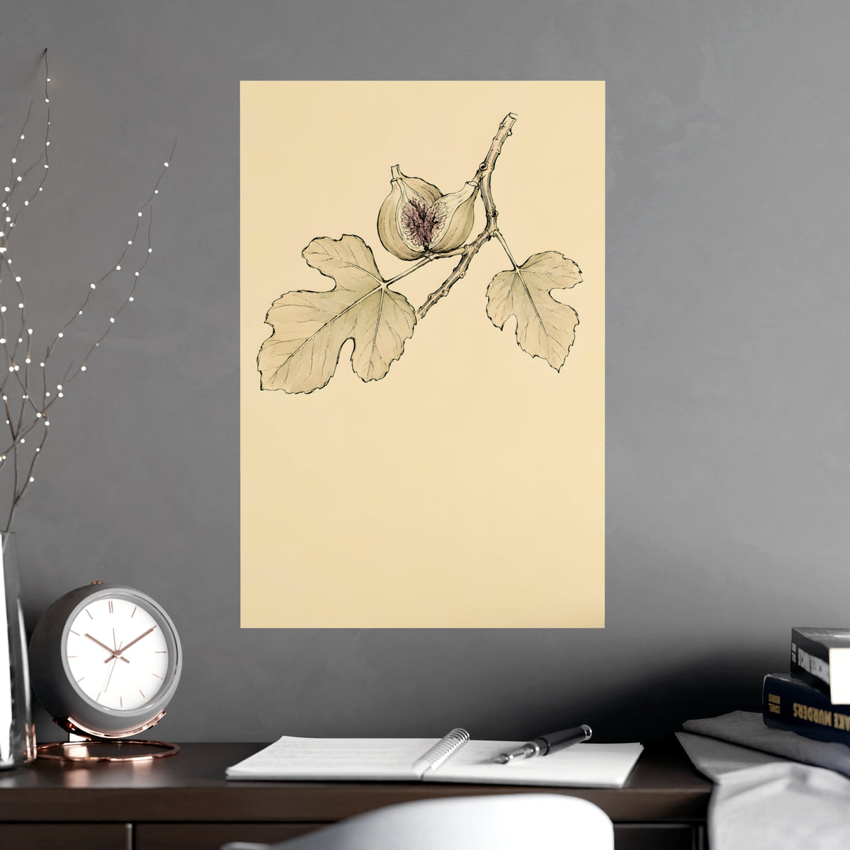 Fig, Split — fig, split, shown framed on a wall