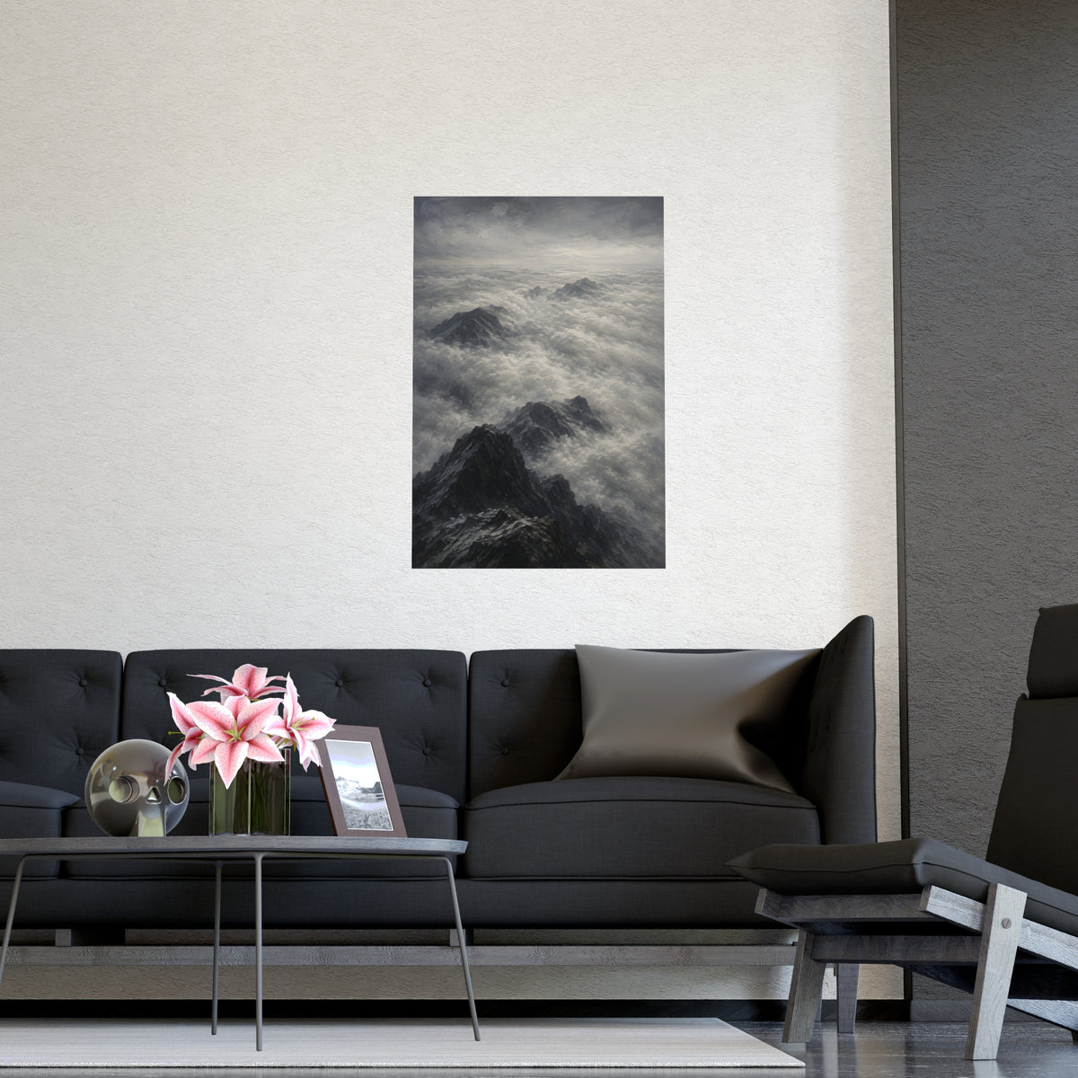 Sea of Cloud — sea of cloud, shown framed on a wall