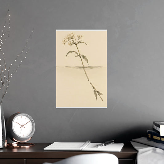 Above and Below the Water — above and below the water, shown framed on a wall