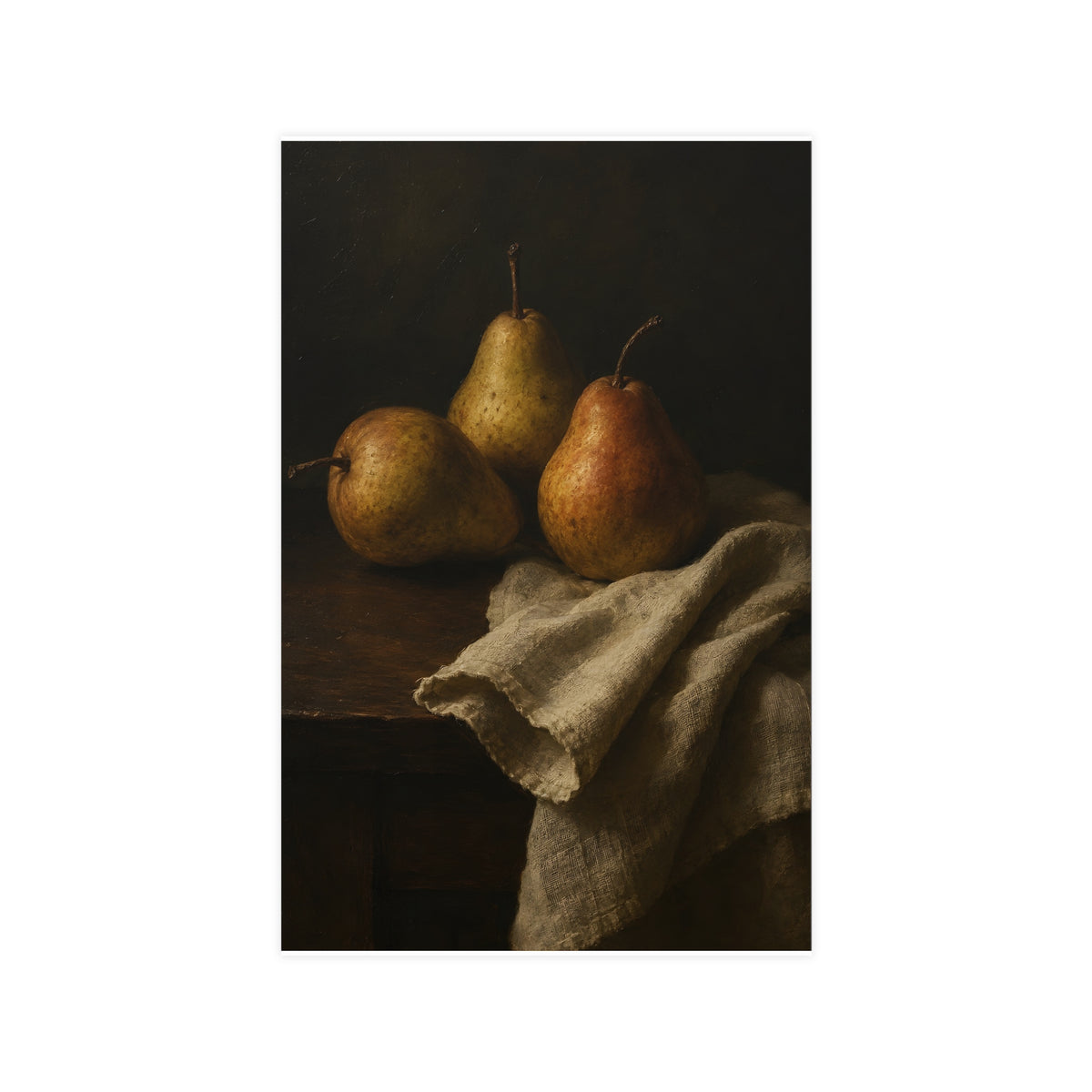 Three Pears — three pears, 11x17 in print
