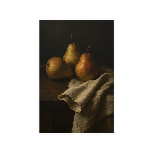 Three Pears — three pears, 11x17 in print
