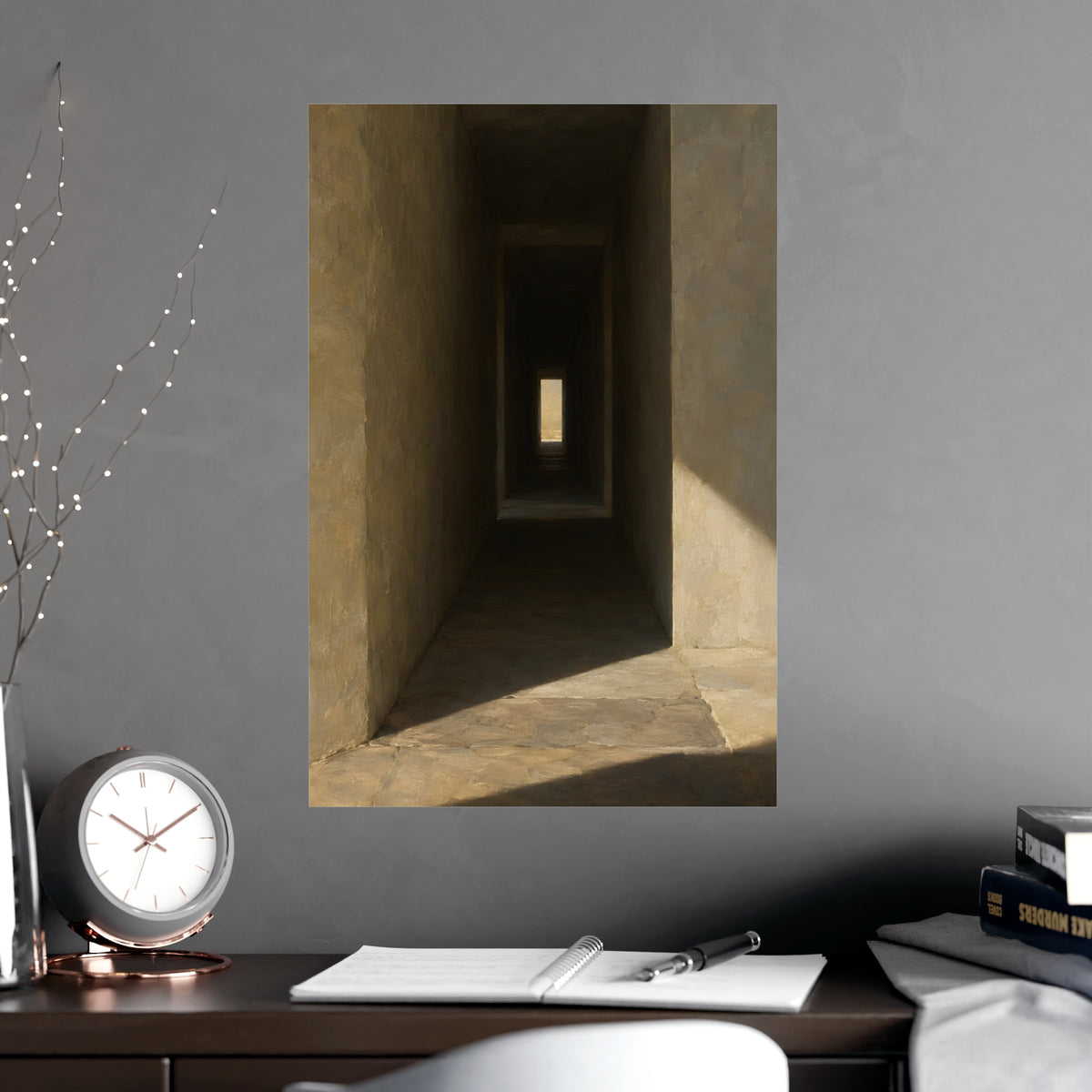 Through the Thick Wall — through the thick wall, shown framed on a wall