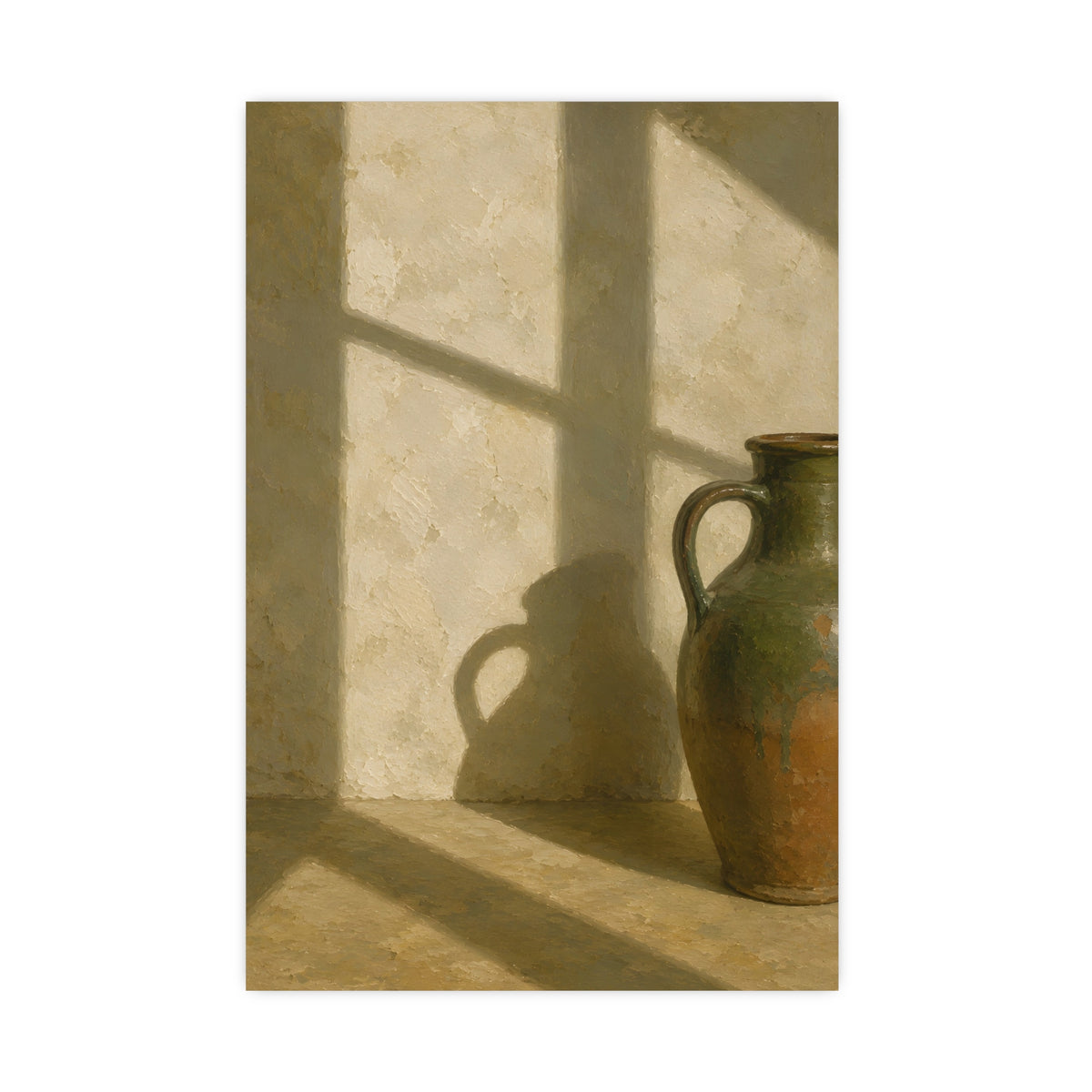 A Long Shadow on Plaster — a long shadow on plaster, 16x24 in print