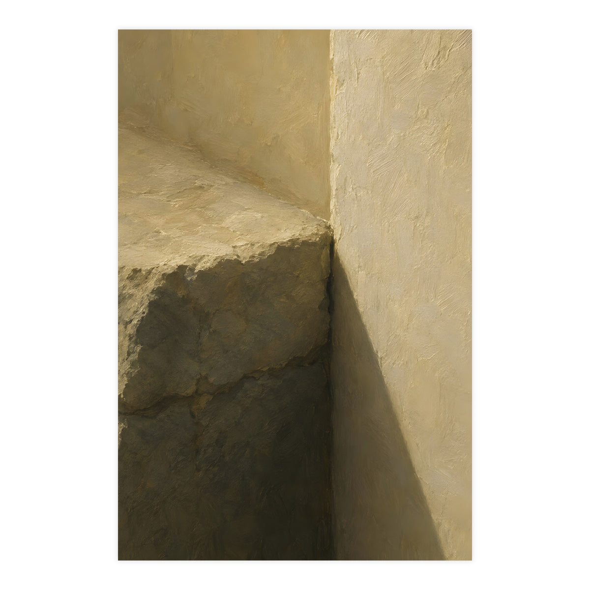 Stone into Plaster — stone into plaster, 24x36 in print