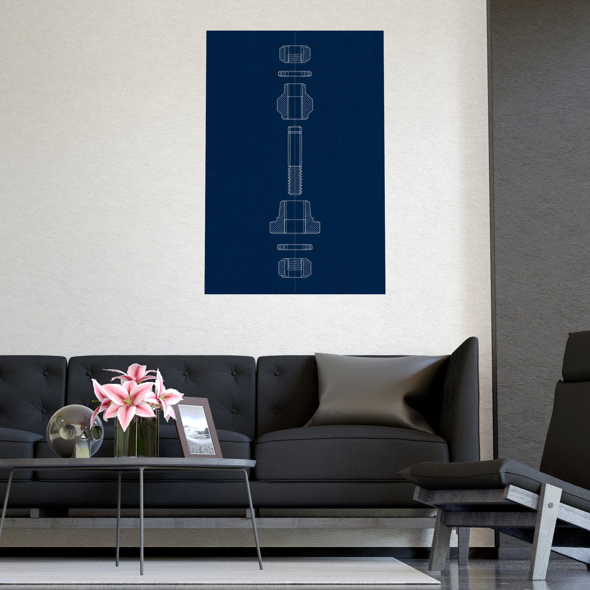 In the Order It Goes — in the order it goes, shown framed on a wall