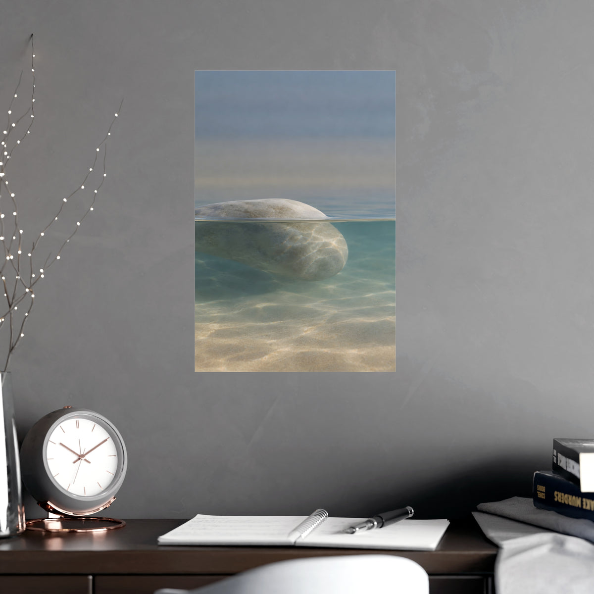 Half Under — half under, shown framed on a wall