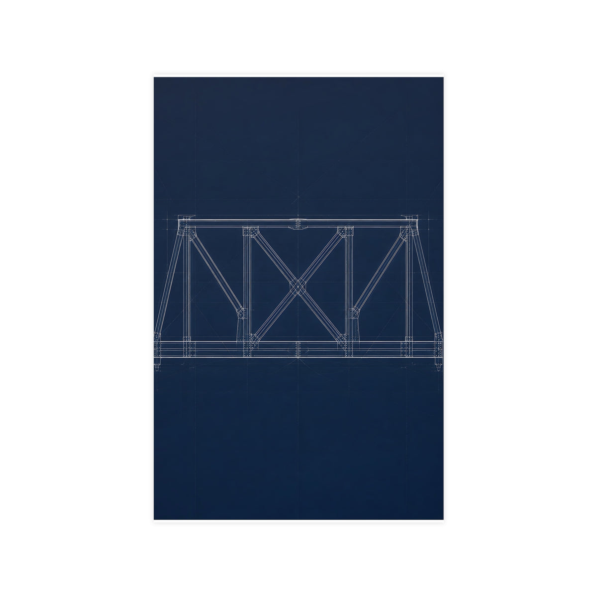 Bridge Truss — bridge truss, 11x17 in print