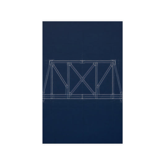 Bridge Truss — bridge truss, 11x17 in print