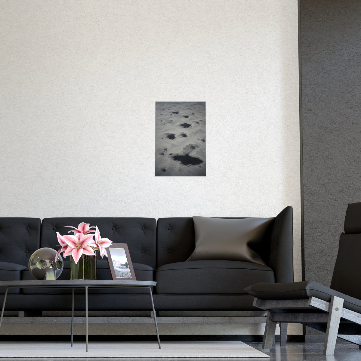 Tarns from Above — tarns from above, shown framed on a wall