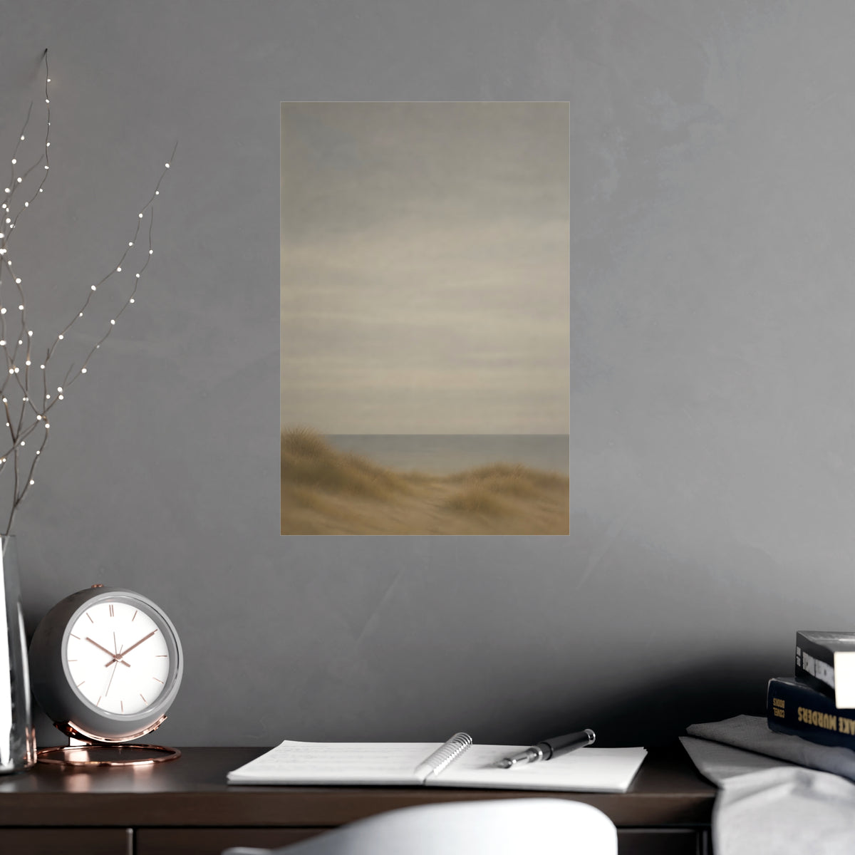 Low Dunes — low dunes, shown framed on a wall
