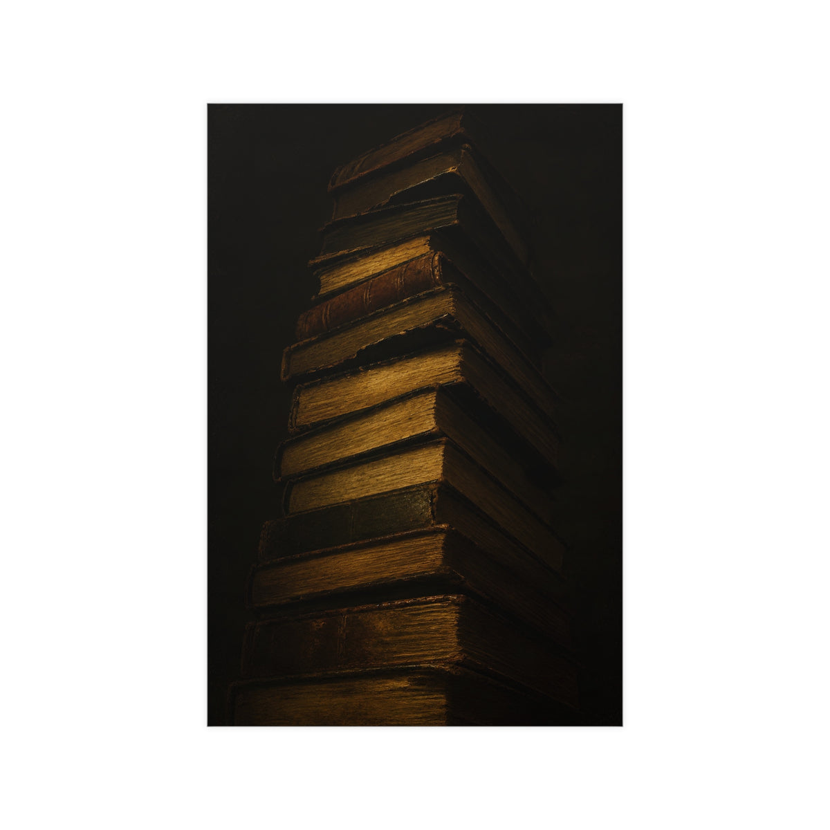 Books, Stacked — books, stacked, 12x18 in print