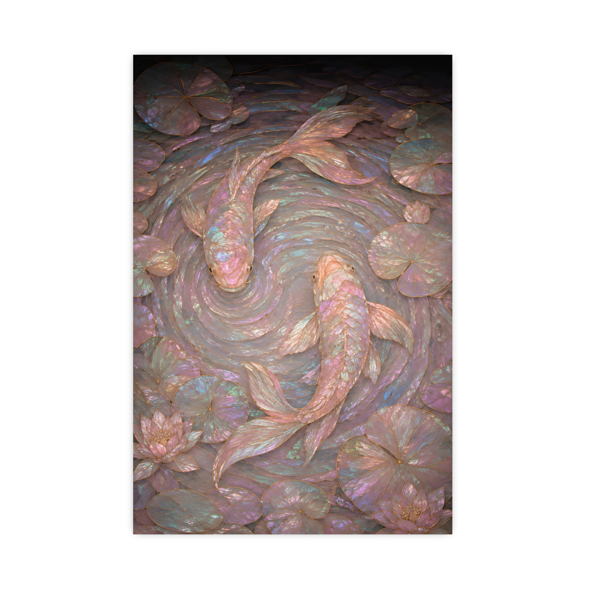 Koi, from Above — koi, from above, 20x30 in print