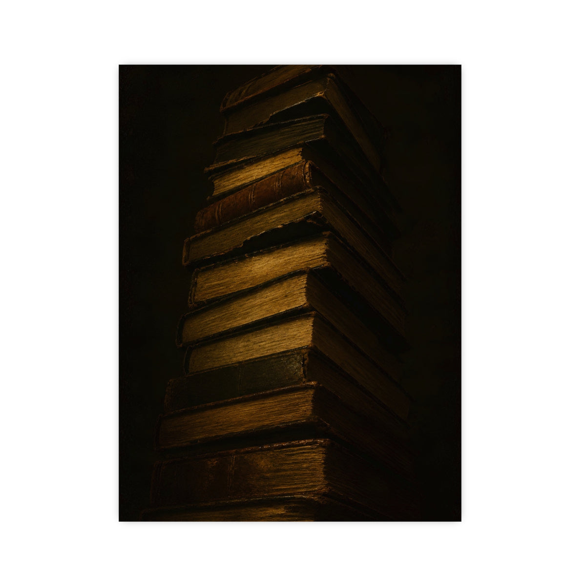 Books, Stacked — books, stacked, 12x16 in print