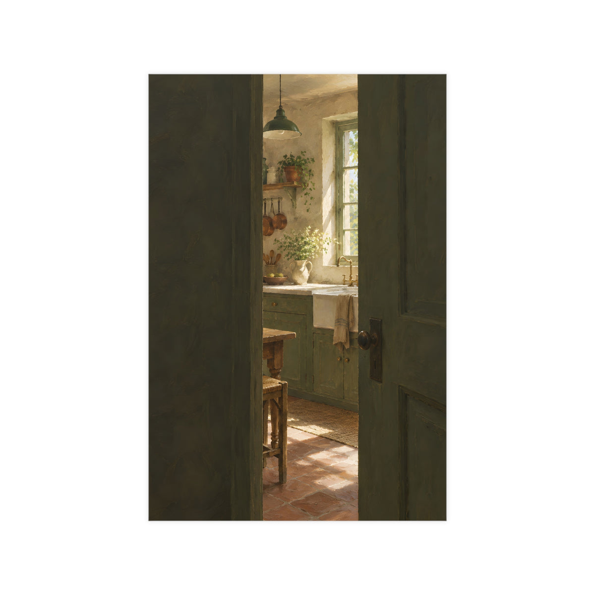 Through the Half-Open Door — through the half-open door, 12x18 in print