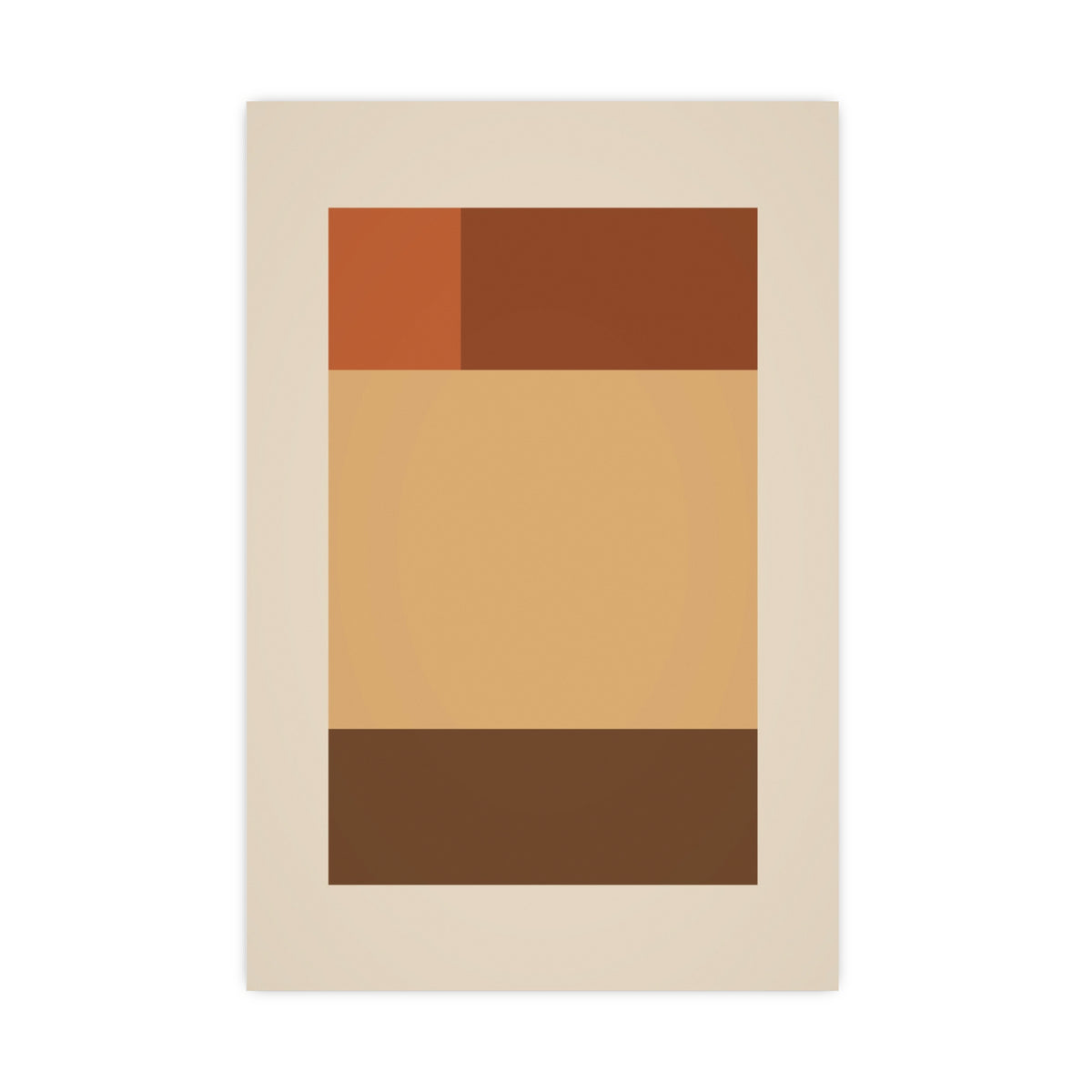 Muted 70s Blocks Retro Wall Art — blocks in a muted 70s palette, 20x30 in print