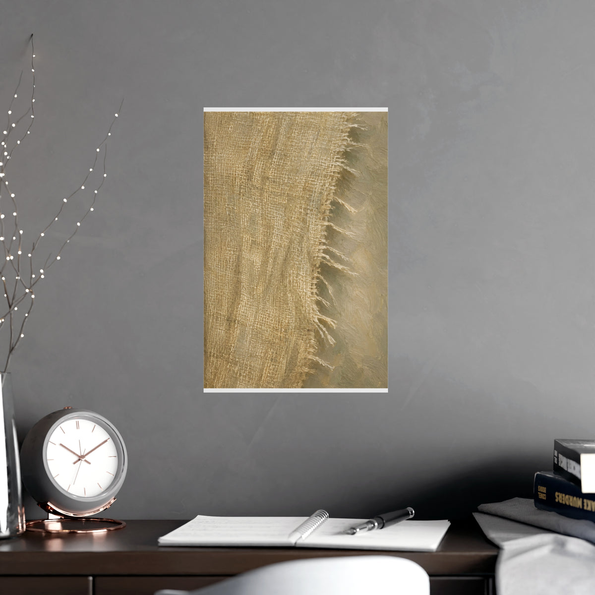 Cut Edge — cut edge, shown framed on a wall