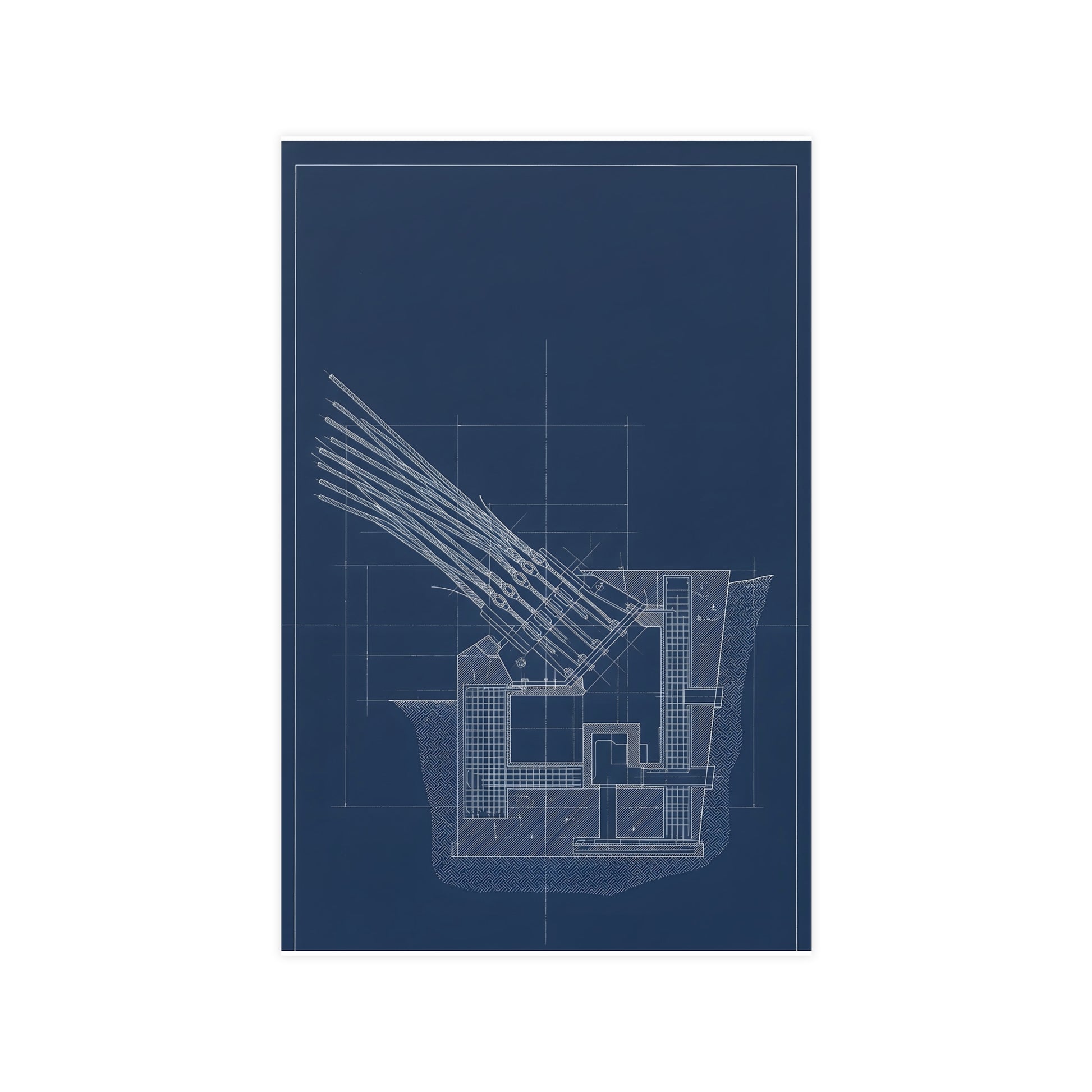 Cable Anchorage — cable anchorage, 11x17 in print